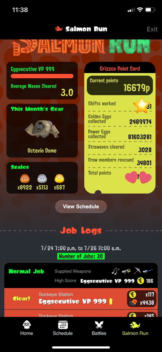 marionrenee7's tweet image. Lossless 9’s⭐️on Arena’s Wildcard and Sweet Sockeye! Thank you so much for playing with me @FreshMozza @John01819643487 @_Luke_Spl Squanto and Evan! #SalmonRun🎏#Splatoon3