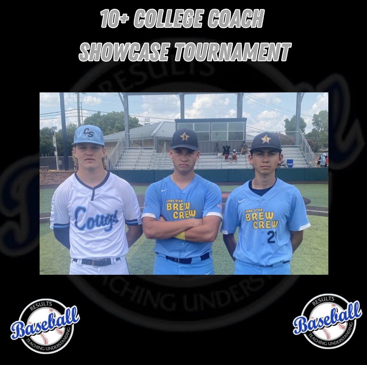 RBTournaments.com
10+ College Coach Showcase Tournament

Cougars Baseball Club
🆚
Lone Star Brewers

PoG: Brandon Villarreal 3 IP, 5 K, 1 H 5
Tyler Beyer 2-2, 2 2B, RBI 
Miles Vaughn 7 IP, 6 K, 1 ER, 4 H

⚾️ 10+ College Coaches Attending and Meeting with ALL Teams ⚾️