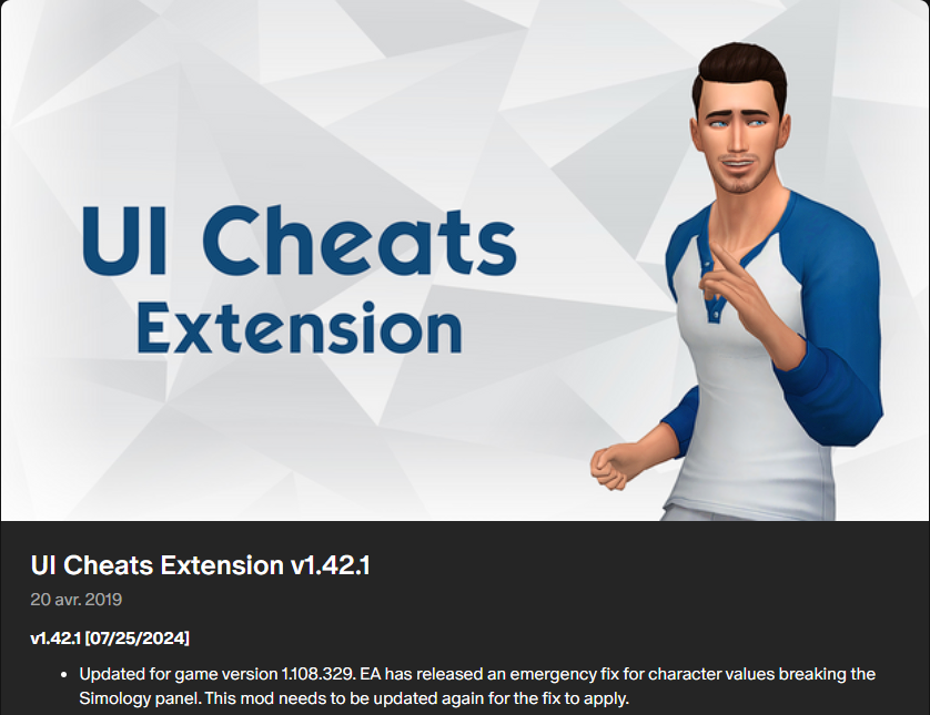 UI cheats mod has been updated again for the Hotfix, Patch 1.108.329 !