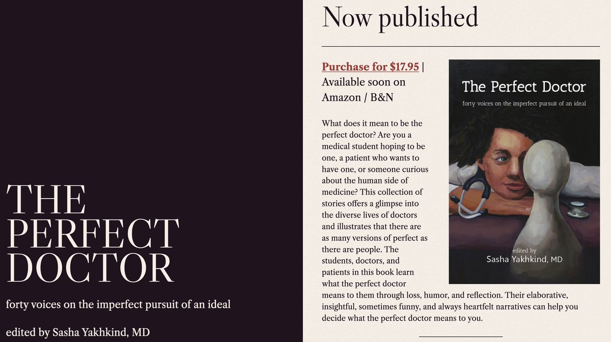 Adam Edward Lang (@adamedwardlang) on Twitter photo A must-read by <a href="/sashkind/">Sasha Yakhkind</a>! Her book showcases 40 voices on the imperfect pursuit of an ideal....The Perfect Doctor.
#theperfectdoctor
lulu.com/shop/sasha-yak… A must-read by <a href="/sashkind/">Sasha Yakhkind</a>! Her book showcases 40 voices on the imperfect pursuit of an ideal....The Perfect Doctor.
#theperfectdoctor
lulu.com/shop/sasha-yak…