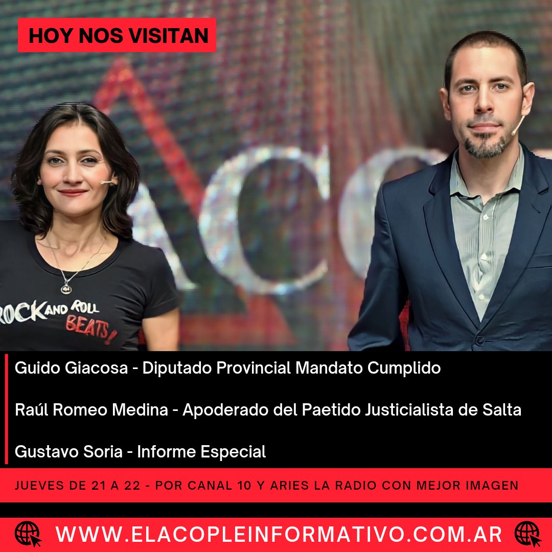 🎯#Salta #Política #Gestión #Educación #PJ

📢 #Hoy <a href="/nnatnieto/">Natalia Nieto</a> y <a href="/diegoaferreyra/">Diego Ferreyra</a>, reciben al diputado MC, <a href="/guidogiacosa/">guido giacosa</a> y al apoderado del <a href="/pjsaltaoficial/">Pjsaltaoficial</a>, <a href="/RaulRomeoMedina/">Romeo Medina</a> 👇