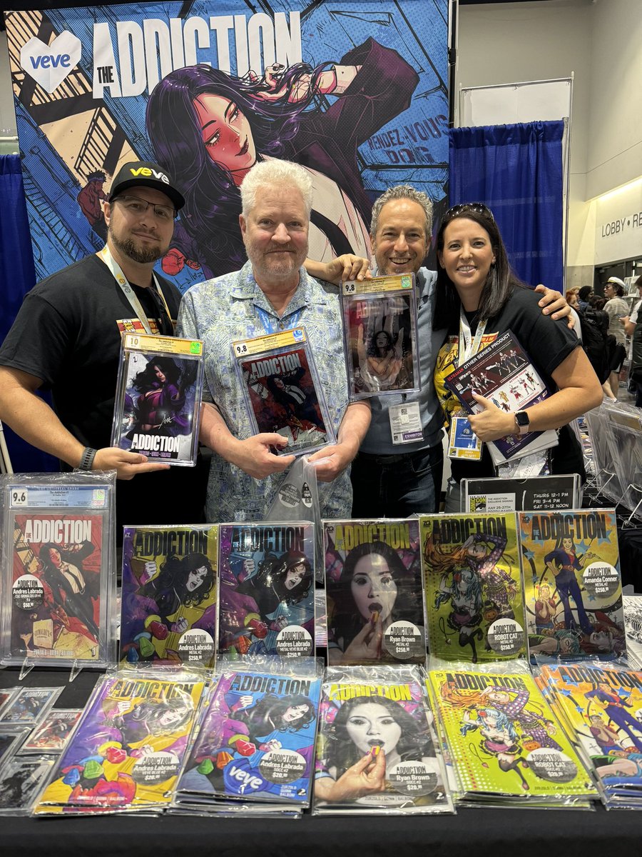 Stoked to grab a Gem Mint 10 on The Addiction #1 Comic. Nice meeting and chatting with these guys! <a href="/Hurllz/">~ KENT ~</a> <a href="/VincentZurzolo/">Vincent Zurzolo</a>