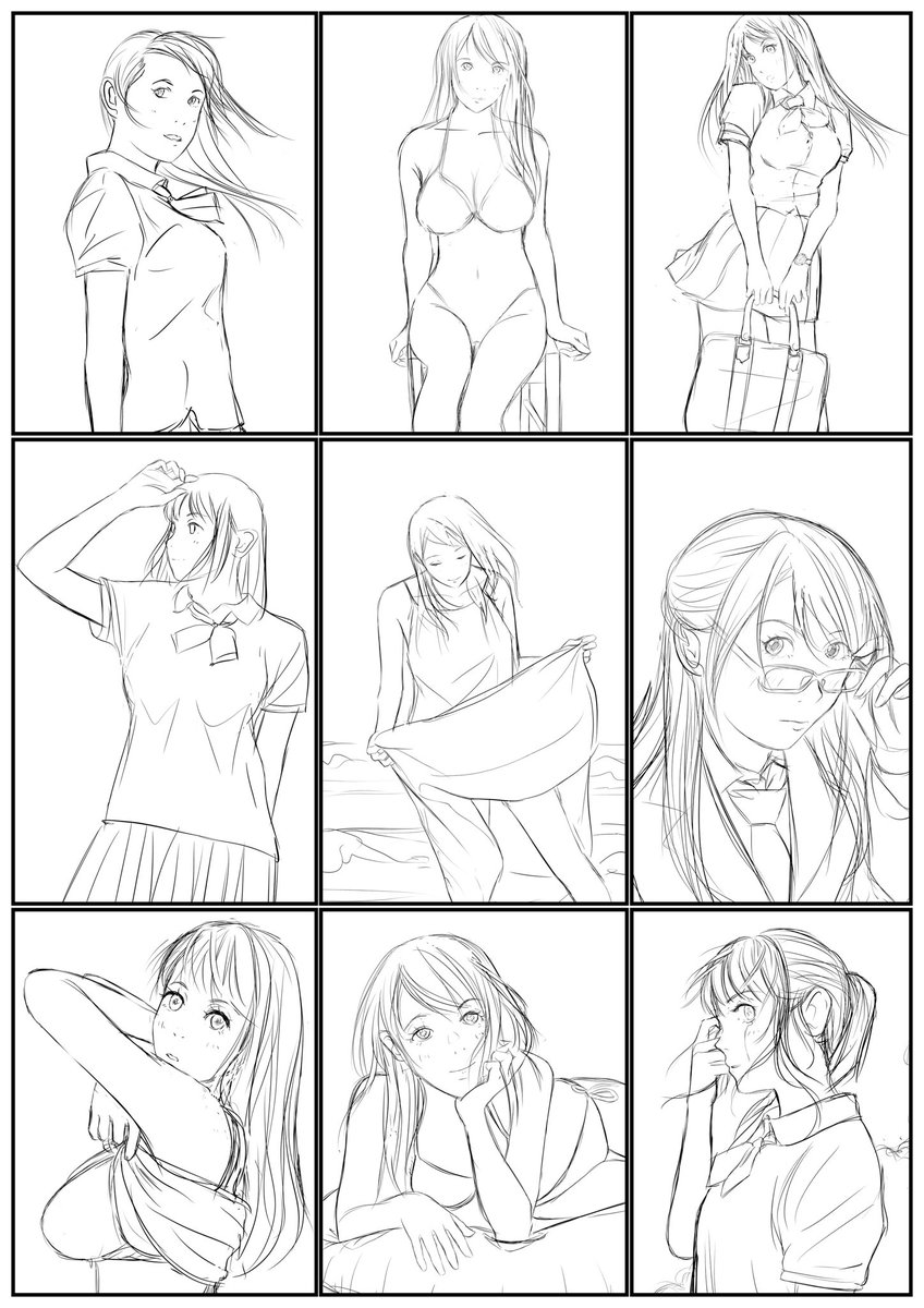 最近の活動報告PART Ⅲ/Ⅲ
気に入ってくれたラフ画が有れば教えてください。
優先的に清書・色塗りします( •̀ .̫ •́ )✧
#illustshare #絵描き人 #絵描きさん交流会