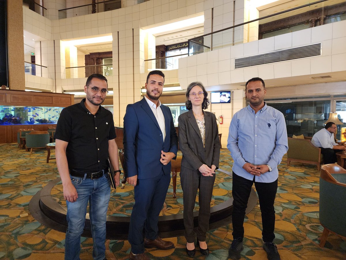 Youth Conference (@youthconf2024) on Twitter photo التقى ممثلون عن اللجنة التحضيرية للمؤتمر الأول للشباب #تعز، سفيرة فرنسا لدى اليمن كاترين قرم كمون <a href="/France_in_Yemen/">La France au Yemen</a>
وقدم الفريق تعريفا بالمؤتمر والأنشطة التحضيرية المنفذة مشددين على أهميته كفرصة للشباب لمناقشة واقعهم وتوحيد جهودهم لتحقيق المشاركة الفعلية في التنمية وصناعة القرار التقى ممثلون عن اللجنة التحضيرية للمؤتمر الأول للشباب #تعز، سفيرة فرنسا لدى اليمن كاترين قرم كمون <a href="/France_in_Yemen/">La France au Yemen</a>
وقدم الفريق تعريفا بالمؤتمر والأنشطة التحضيرية المنفذة مشددين على أهميته كفرصة للشباب لمناقشة واقعهم وتوحيد جهودهم لتحقيق المشاركة الفعلية في التنمية وصناعة القرار