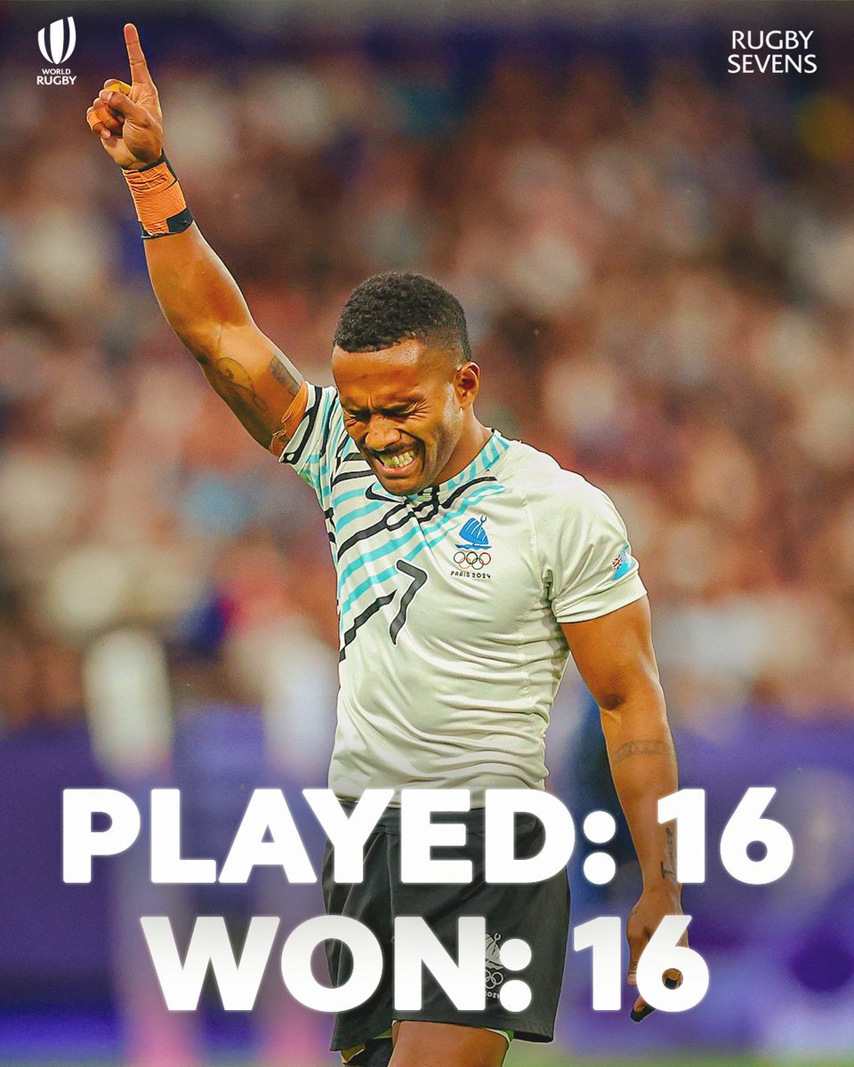 SVNSSeries's tweet photo. It's what Fiji do 🇫🇯

#RugbySevens | #Paris2024 https://t.co/q83Xl697II