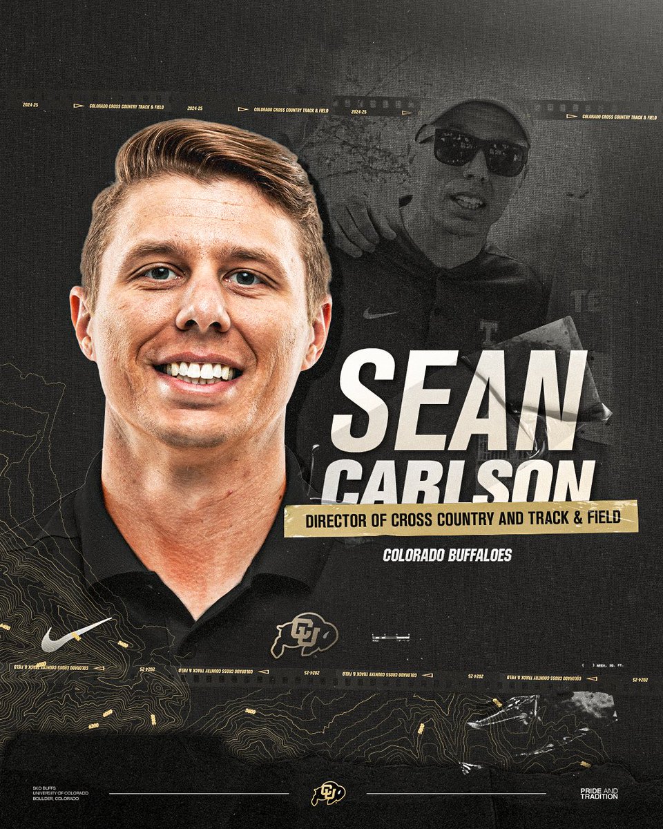 🏅 Big News! 🏅

The storied University of Colorado Cross Country and Track &amp; Field programs have a new leader! Welcome Sean Carlson as our new Director of Cross Country and Track &amp; Field. Announced by Athletic Director Rick George today!

Exciting times ahead! 🦬 #GoBuffs