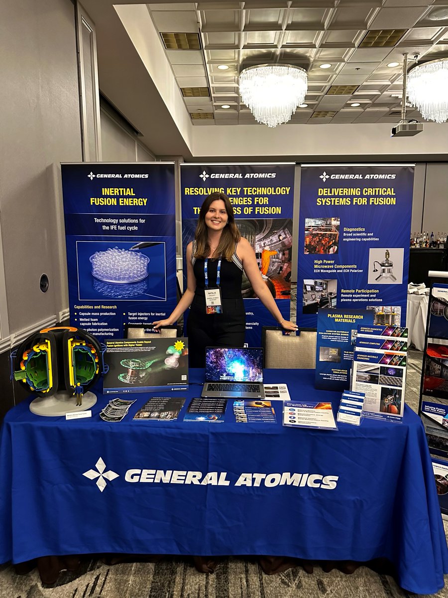 GaCareers's tweet photo. The GA Energy Group was very happy to speak and exhibit at the Technology of Fusion Energy (TOFE) Meeting, hosted by the American Nuclear Society, in Madison, WI earlier this week! TOFE provided a great opportunity to share our programs and capabilities with attendees. #tofe2024 https://t.co/cDHa7K57g1