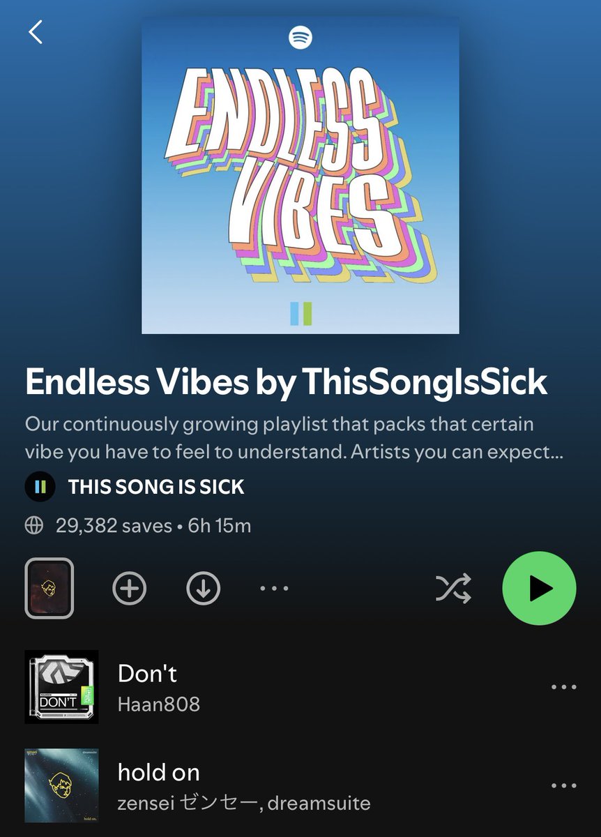 Thank you for supporting us <a href="/thissongissick_/">thissongissick</a> 😭 open.spotify.com/playlist/54XBJ…