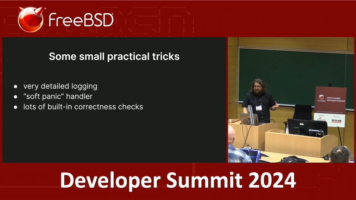 Alex Pshenichkin discussed the Antithesis Deterministic Hypervisor at the May 2024 Developer Summit, and highlighted the potential for integrating this technology into FreeBSD, significantly improving its testing and debugging processes. 
hubs.li/Q02J01GY0