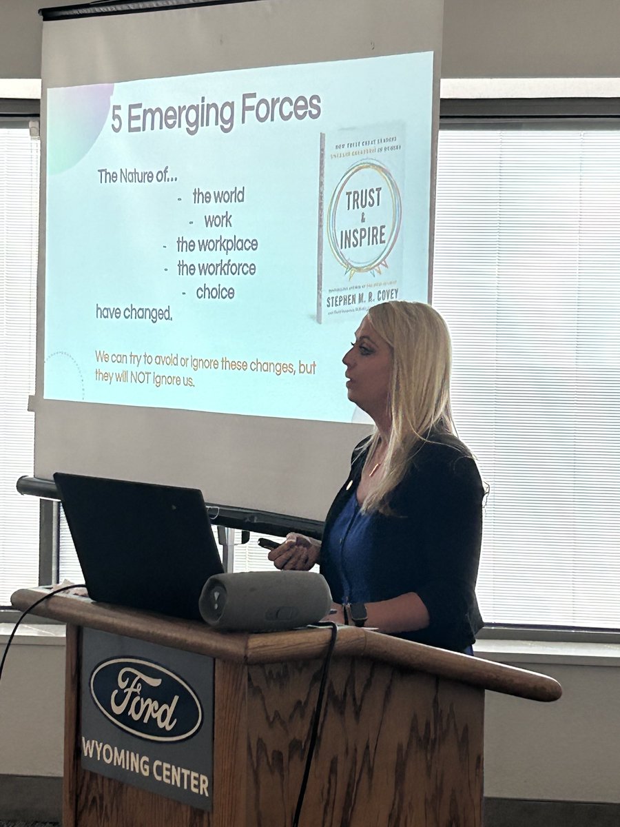 WAESMP Asst Principal of the year, Megan Park keynoting at the 307 Principal Leadership Academy!