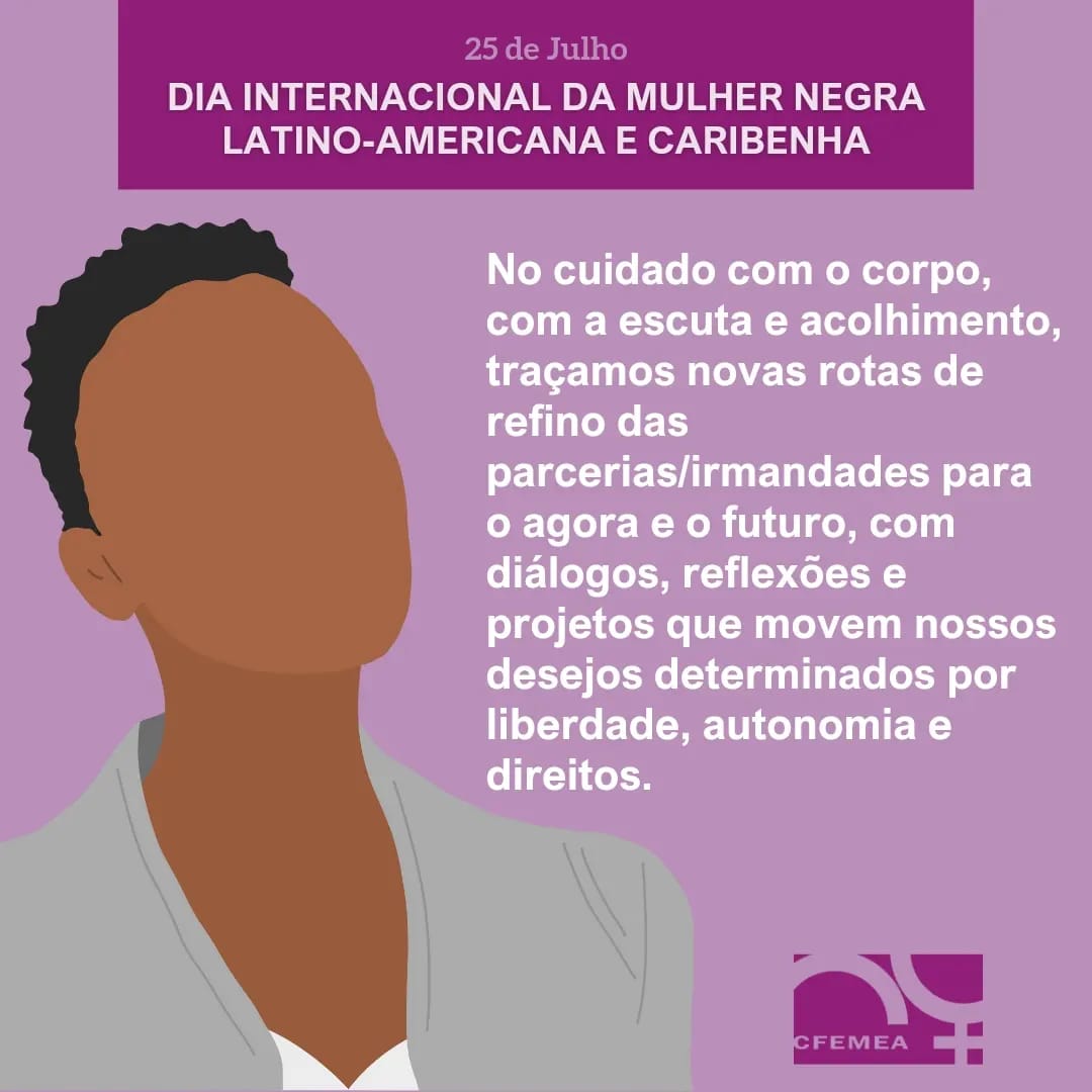 cfemea's tweet image. Dia Internacional da Mulher Negra Latino-americana e Caribenha. Dia Nacional de Tereza de Benguela e da Mulher Negra
Leia nosso texto em: cfemea.org.br