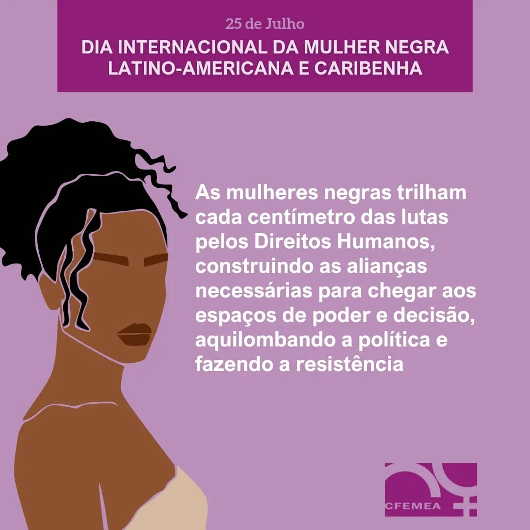 cfemea's tweet image. Dia Internacional da Mulher Negra Latino-americana e Caribenha. Dia Nacional de Tereza de Benguela e da Mulher Negra
Leia nosso texto em: cfemea.org.br