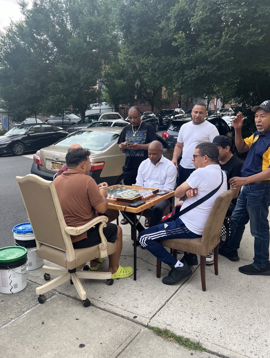 NYCMayor's tweet photo. This is what summer in New York City is all about — being with New Yorkers, doing what they enjoy in their down time.

May have let them win this time around but next time it’ll be a different story! https://t.co/Fpb0YtNjlu