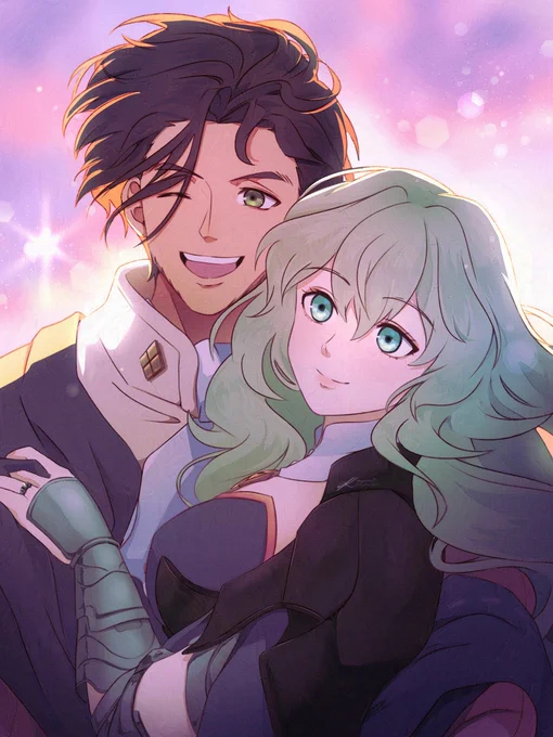 #FE風花雪月5周年 #5yearsFE3H Claude x BylethHappy Anniversary FE3H!  
