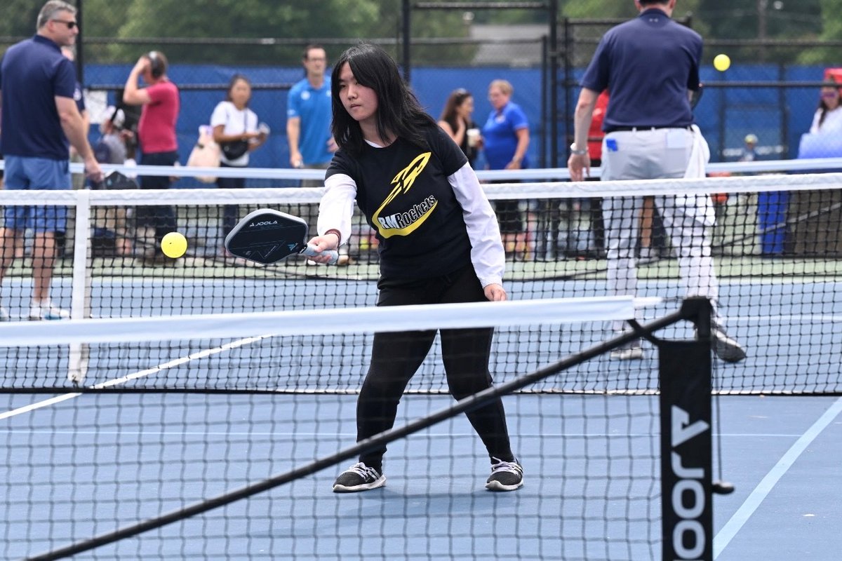MCPS's tweet photo. Student-athletes, coaches and professionals came together for some exciting pickleball action at Winston Churchill High School.

Pickleball is set to become an inclusive fall varsity sport at MCPS, providing additional opportunities for students with and without disabilities. https://t.co/doRf1RHIS4
