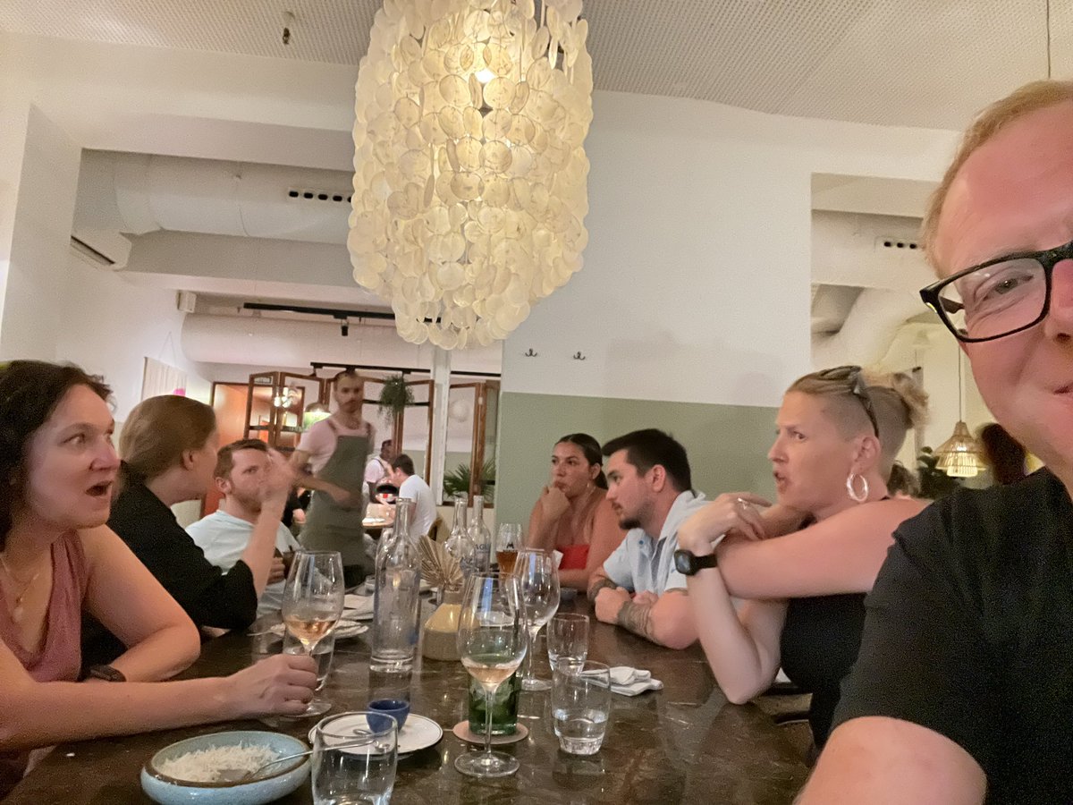 Our last diner in Barcelona from the <a href="/UGASocialWork/">UGASocialWork</a> contingent from the 2023 IALMH conference.