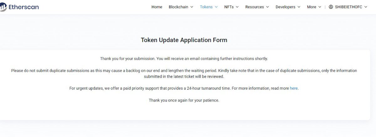 Shibei_erc's tweet photo. We've just updated the info on Etherscan for $SHIBEI! 🚀 #SHIBEI https://t.co/VPJcLJpbaw