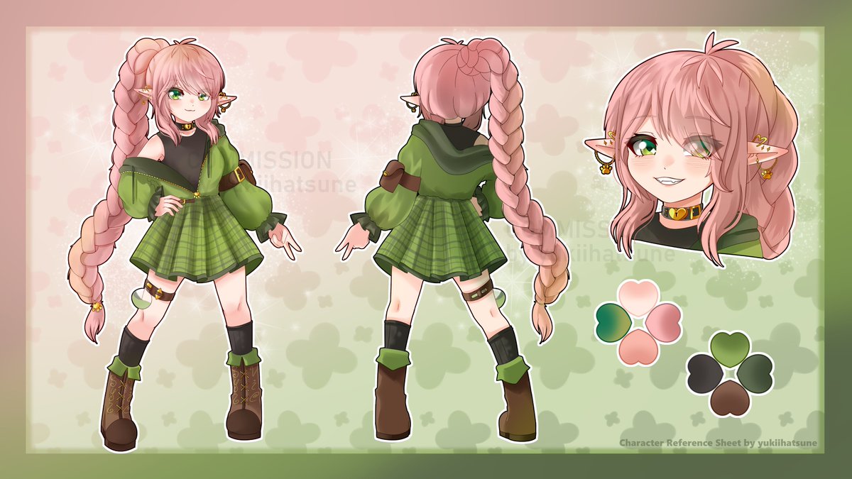 Character Reference Sheet for <a href="/SylvieAzora/">Sylvie Azora</a> !! 🥰💖
Thank you so much!! 🍀✨