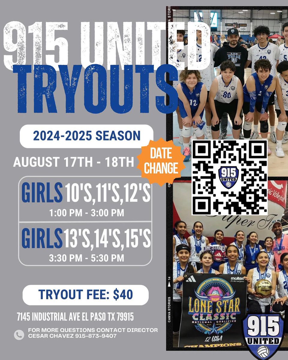 Tryouts are coming up!!! 🏐Make sure to sign up!!! Free T-Shirt included!!! 👕