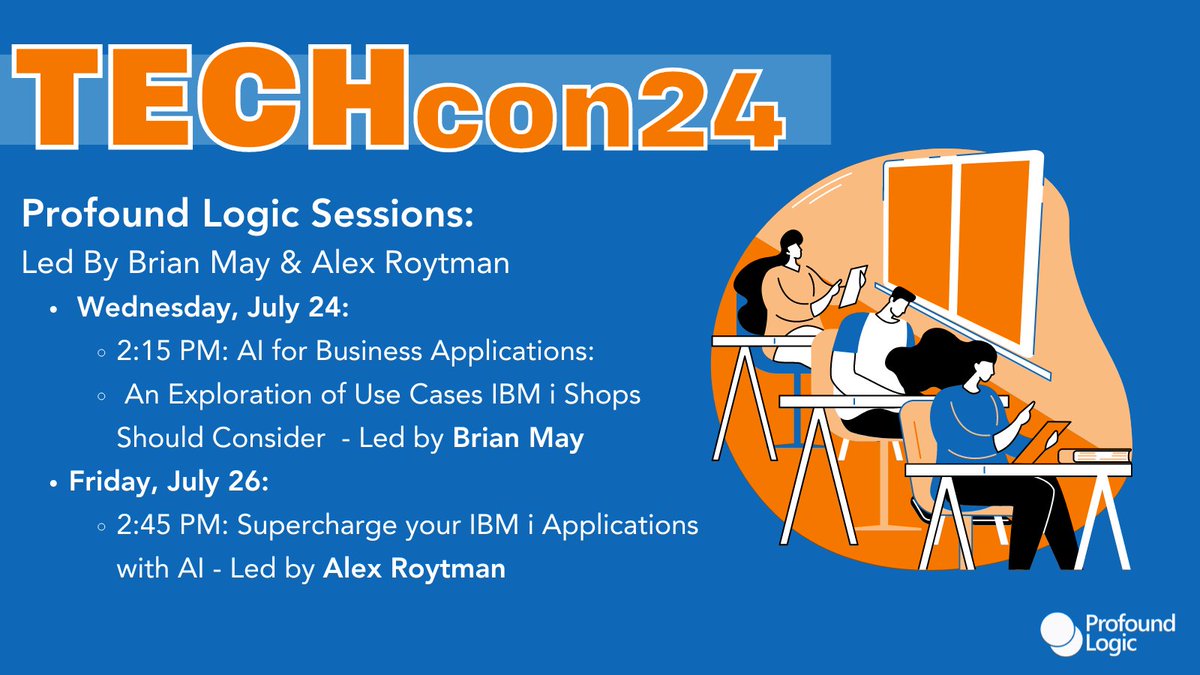 ProfoundLogic's tweet image. Join Us at OCEAN&apos;s #TECHcon24! 🌊 Don&apos;t miss sessions led by our  VP of Product Development, @NotThatBrianMayand #CEO, Alex Roytman.

Mark your agenda for these insightful sessions:  hubs.la/Q02HrCgz0.