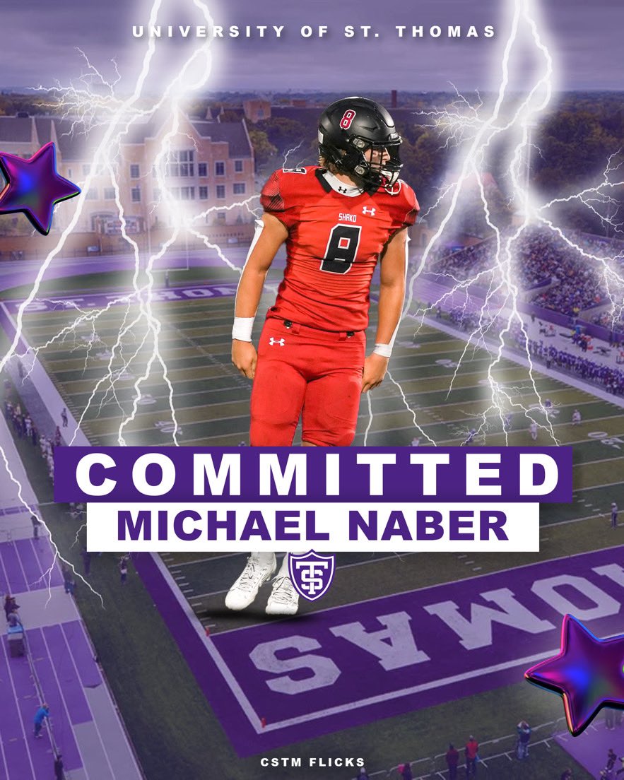 IM HOME‼️‼️‼️#rolltommies <a href="/CoachBetton44/">Ray Betton</a> <a href="/Coach_Caruso/">Coach Glenn Caruso</a> <a href="/kuchinski8/">Wallie Kuchinski</a> <a href="/CoachKubacki/">Mark Kubacki</a> <a href="/VillTrevor/">trevor vill</a> <a href="/UST_Football/">St. Thomas Football</a> <a href="/SaberFootball16/">Shakopee Football</a>