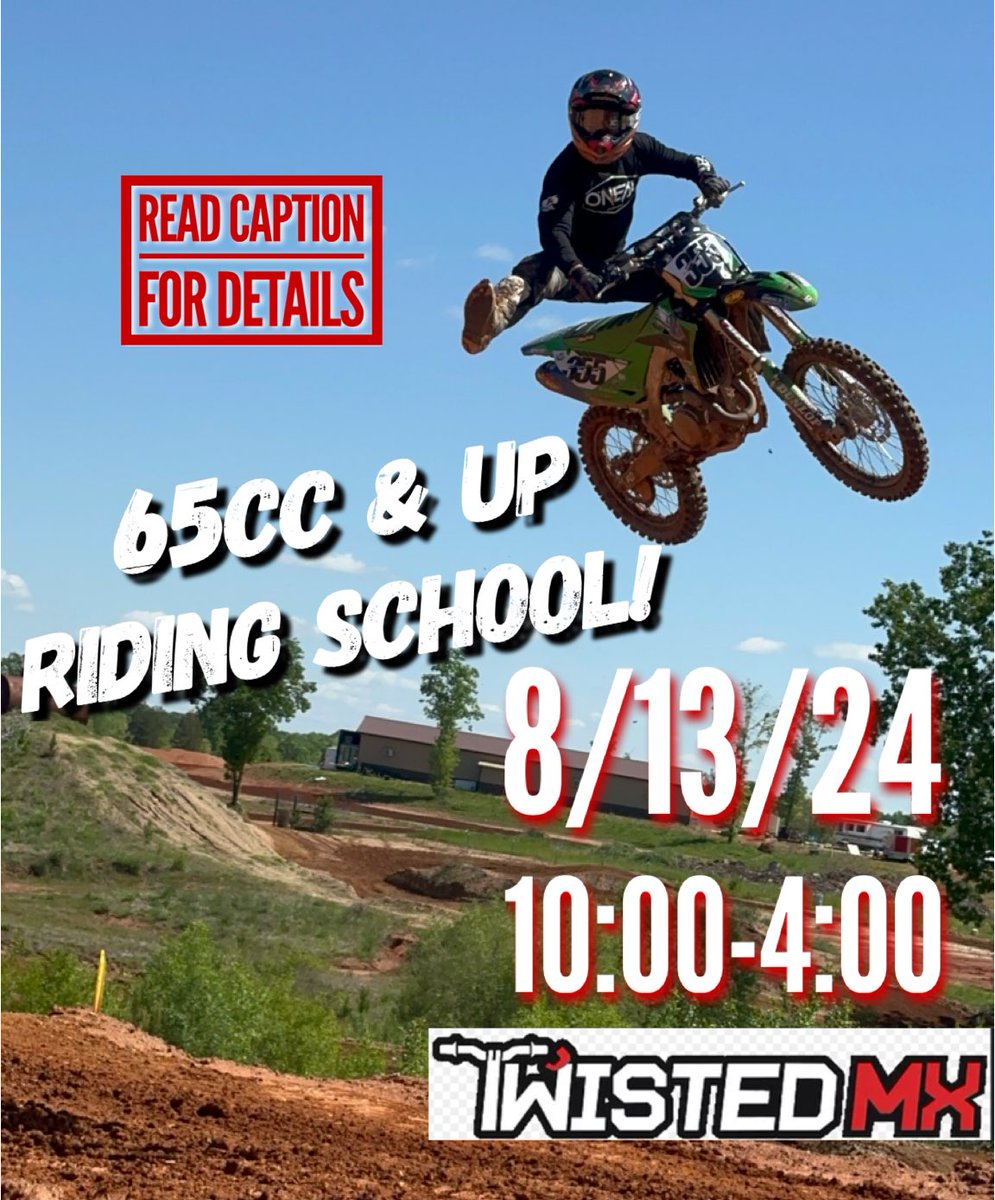 joeycrown355's tweet photo. Another Riding School date locked in @TwistedMX ! So get signed up to train with us before itโs too late! To sign up or for more info email me at jcriderdevelopment@gmail.com #jcriderdevelopment https://t.co/A68683kY7D