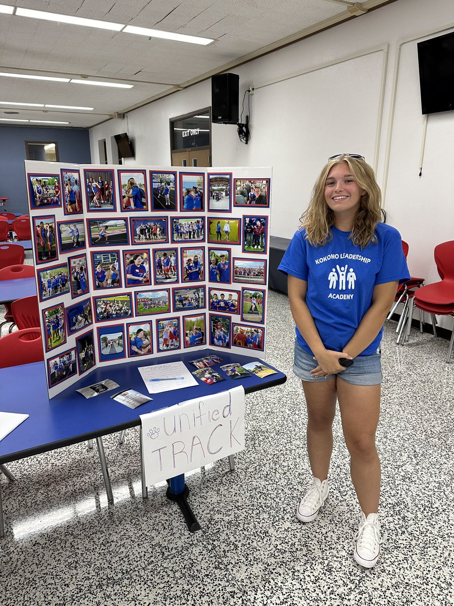 🌟 Shoutout to Maddie Armstrong, one of our incredible Team Captains! 🌟

Today at freshman orientation, Maddie did an outstanding job promoting Unified Track! Thanks to her efforts, over 20 freshmen signed up to possibly join our team in the spring! 

#UnifiedKats #LegacyMatters