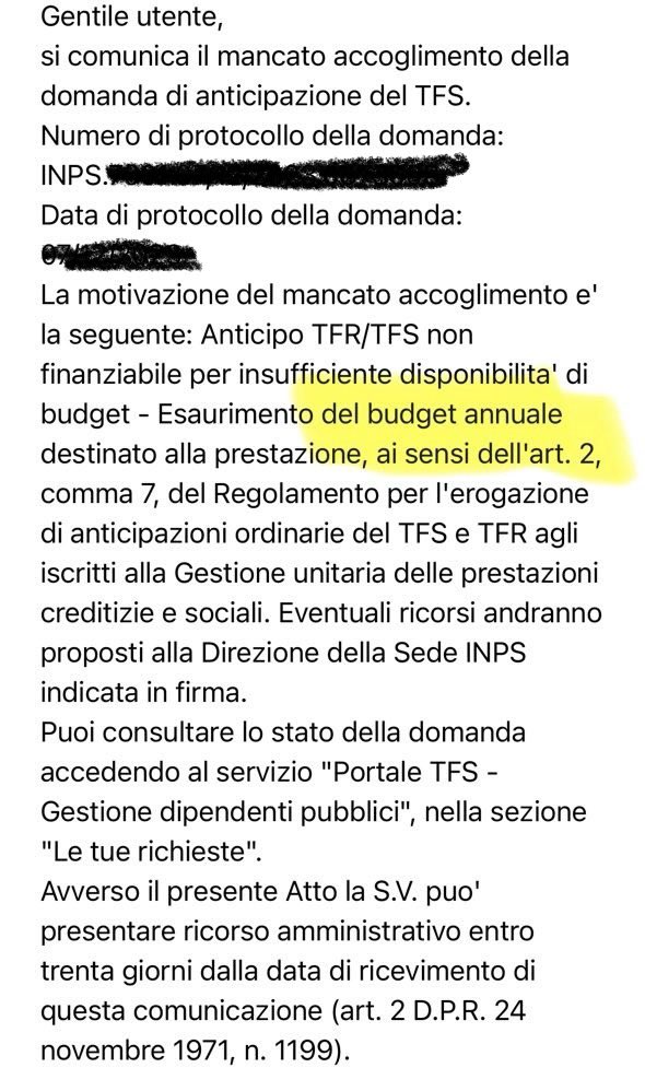 antopapa's tweet photo. I dipendenti statali prendono la prima tranche della liquidazione (TFS) dopo 27 mesi e la seconda dopo un altro anno. Mi è stata rifiutata la richiesta di ottenere l’anticipo pagando gli interessi. Ma i soldi per ��altro” lo Stato li trova… vergogna!!! https://t.co/F4pfu8RKg2