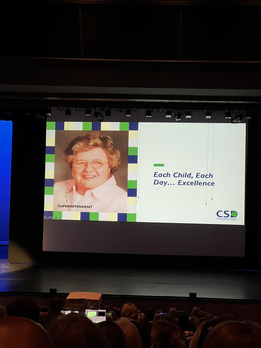 cloverhighcte's tweet photo. What an awesome day!CSD teachers &amp; staff returned from summer break this morning &amp;we all began our day gathering for the annual tradition of CSD’s Convocation.From the announcement of CSD’s Teacher of the Year to remembering our legacies,it was a wonderful way to begin our year! https://t.co/O6qxXGg8Fv