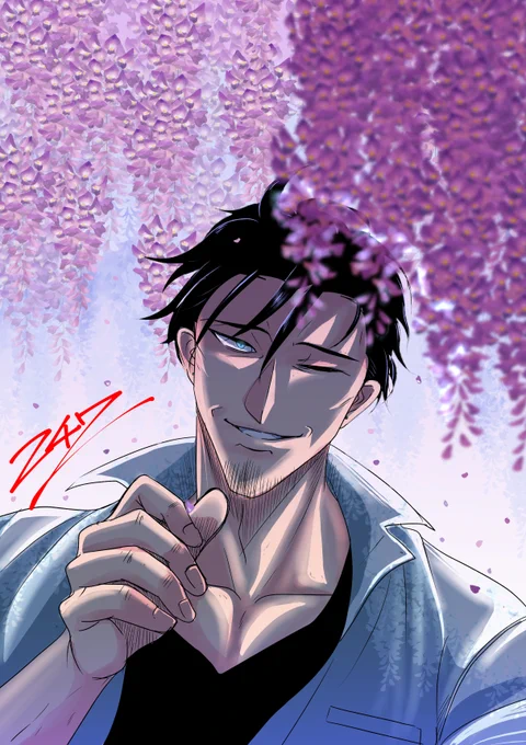 #このタグをみた人はド正面イラストを貼る おはようございます今朝はマンガ完成したのでpixivに投稿済みーセクシーカラー絵は人物終わって背景に思い悩んでいる・・・・今日も一日がんばるぞー 