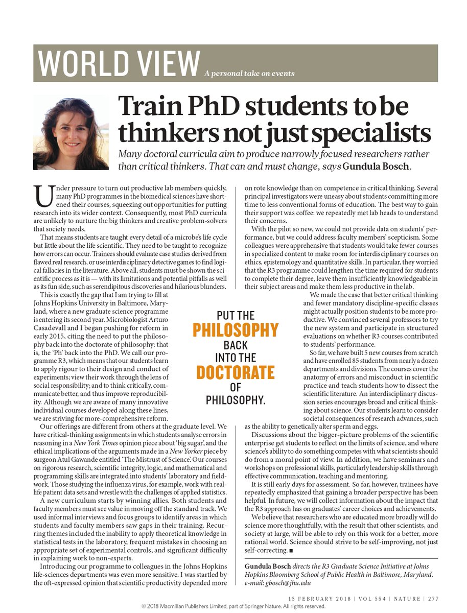 Scholarship for PhD (@scholarshipfphd) on Twitter photo Train PhD students to be thinkers not just specialists Train PhD students to be thinkers not just specialists