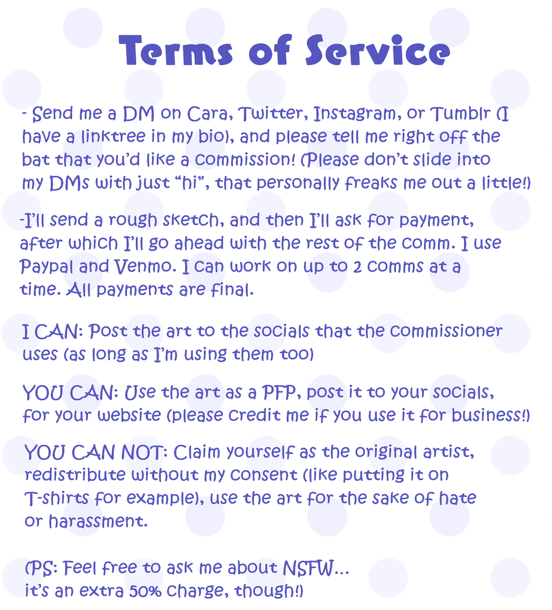 COMMS OPEN AGAIN!!! (2/2) tweet media