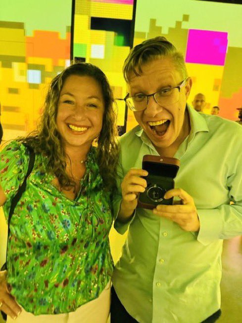 LadyRocketSpace's tweet photo. Love you and your Art! Thank you for @LadyRocketSpace and creation for of my own token
It will join my #MoonPunk you transformed into Token and I am sending  #MoonPunk to the Moon - next to my Moon Doge Wallet! 
while @WaltzinPeacock offered the  #MoonPunk  original to @beeple !!! More to come as I am reaching out to @beeple with @TryingTwoSmile to invite him to join my @LadyRocketSpace philanthropy to The Moon!  
I plan MoonPunk token with you too! There is Doge connection! @cb_doge