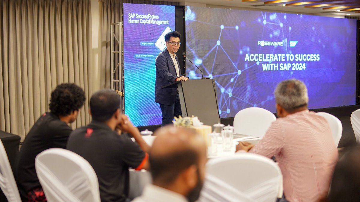 RoseWareCorp's tweet photo. Accelerate to success with @SAP - Highlights from the special customer event .
A big thank you to our incredible customers and partners for making this event truly exceptional. 

#RosewareCorp #AccelerateToSuccess #Innovations #SAPariba #SapSuccessFactor #RISEwithSAP https://t.co/Bhl6buxKdo