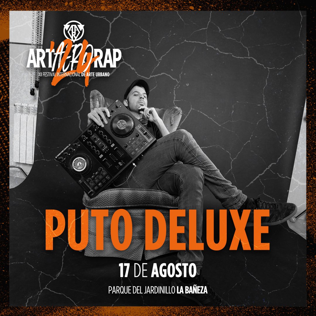 ArtAeroRap's tweet photo. PUTO DELUXE 🧢

Ritmos más oscuros que tu futuro #PutoDeluxe 🕶️

#ArtAeroRap #LaBañeza #Dj #PutoDeluxe #ArteUrbano #Festival #Music https://t.co/2EVkMe1Obq