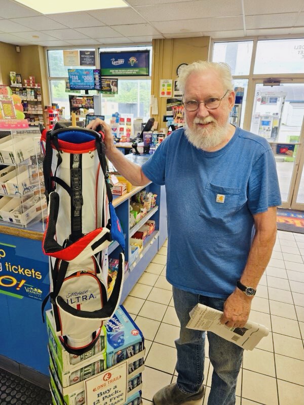 Congratulations to Mike H, the winner of the <a href="/MichelobULTRA/">Michelob ULTRA</a> golf bag giveaway at our Springfield, VT location! 🏌️‍♂️

#Congrats #Winner #Giveaway