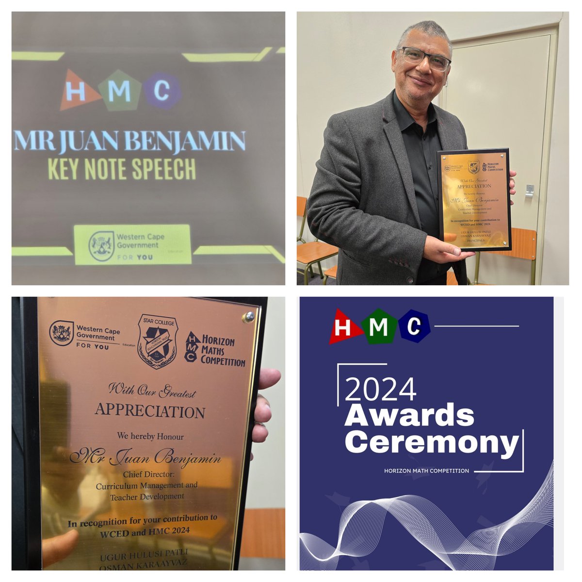 @HorizonMATH Competition: 2024
 38 671 learners participated from 273 schools in WC, 70000 in SA
149 in Finals
 1st Place: Imra Adam
 2nd Place: Cameron Broster
 3rd Place: Yeajun Yoon
<a href="/WCEDnews/">WCEDNews</a> <a href="/teachingconnect/">Juan Benjamin</a> <a href="/alamprec/">Mr Andre Lamprecht</a> <a href="/almaret_dutoit/">Almaret Du Toit</a> <a href="/starsybrandpark/">Star College Sybrand</a> <a href="/MathHorizon/">Math Horizon</a>