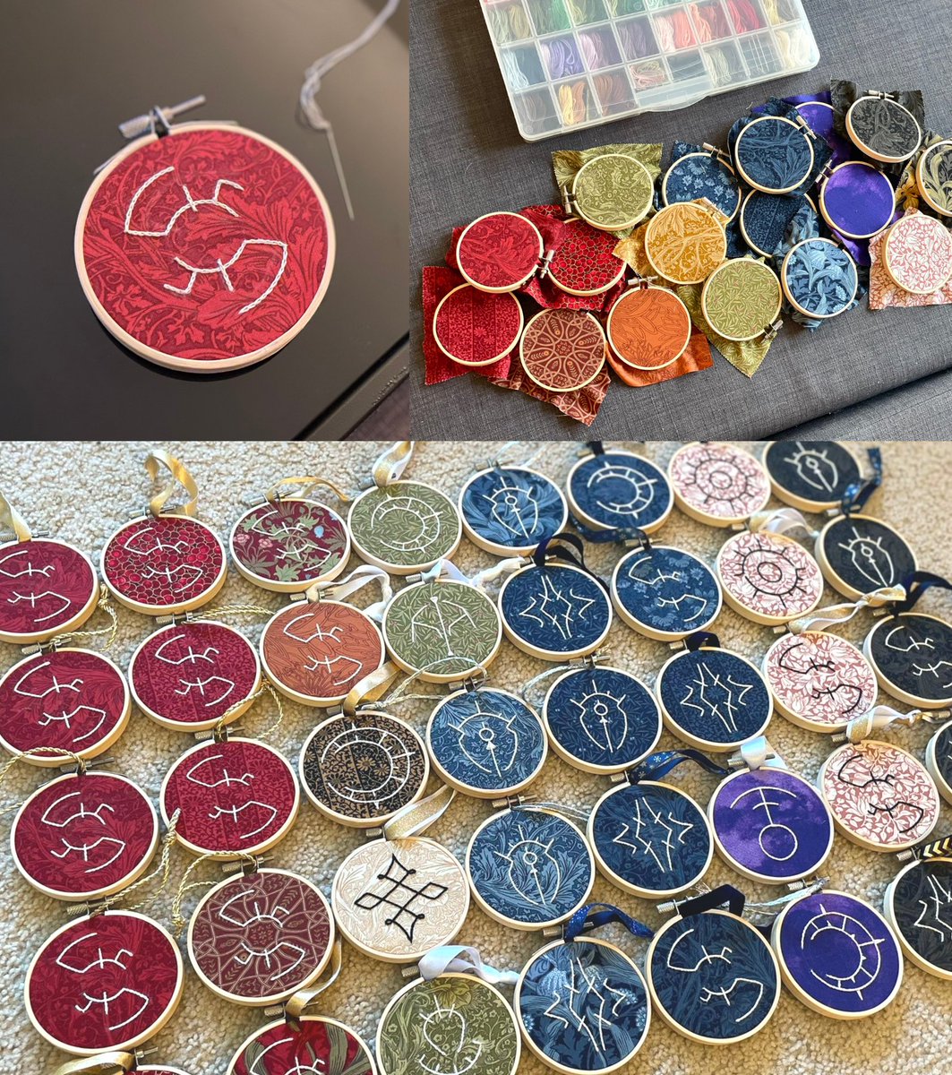 ✨EMBROIDERY GIVEAWAY✨ to celebrate the five year anniversary of Fire Emblem: Three Houses, I'm giving away a custom embroidered crest piece! details on how to enter below 🪡🧵