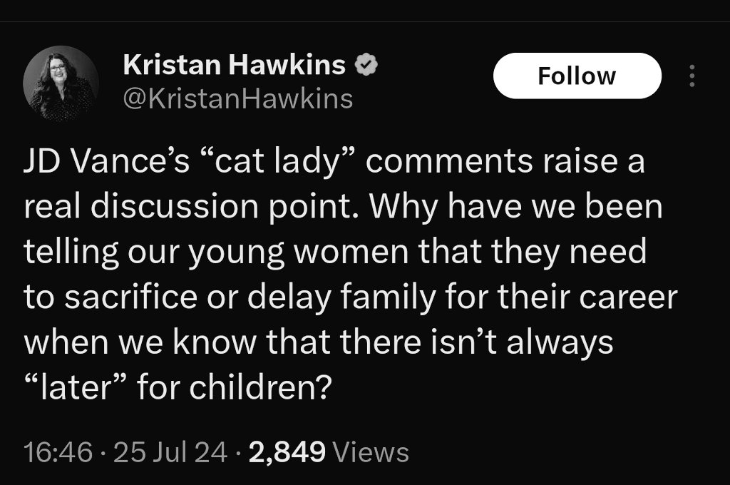 baz_blackadder's tweet image. So Kristan demands that motherhood should be a mandate, &amp;amp; education &amp;amp; a career illegal?
Pregnancy being legally mandated. Wifedom &amp;amp; motherhood non-optional? 
 So, her opposition to abortion is not about "sanctity of life" after all. Shocking /S. 😏 #prochoice #antichoice