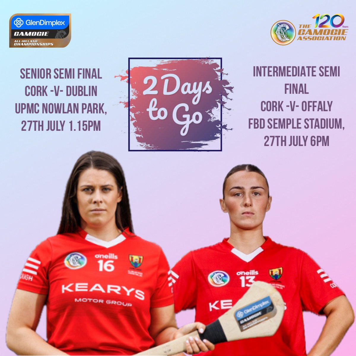 🔥 Senior Team vs Dublin
🗓️ Saturday, 27th July
📍 UPMC Nowlan Park
🕒 1.15 PM

🔥 Intermediate Team vs Offaly
🗓️ Saturday, 27th July
📍 FBD Semple Stadium
🕕 6.00 PM
 
Senior tickets - universe.com/events/glen-di…
 
Intermediate tickets - universe.com/events/glen-di…