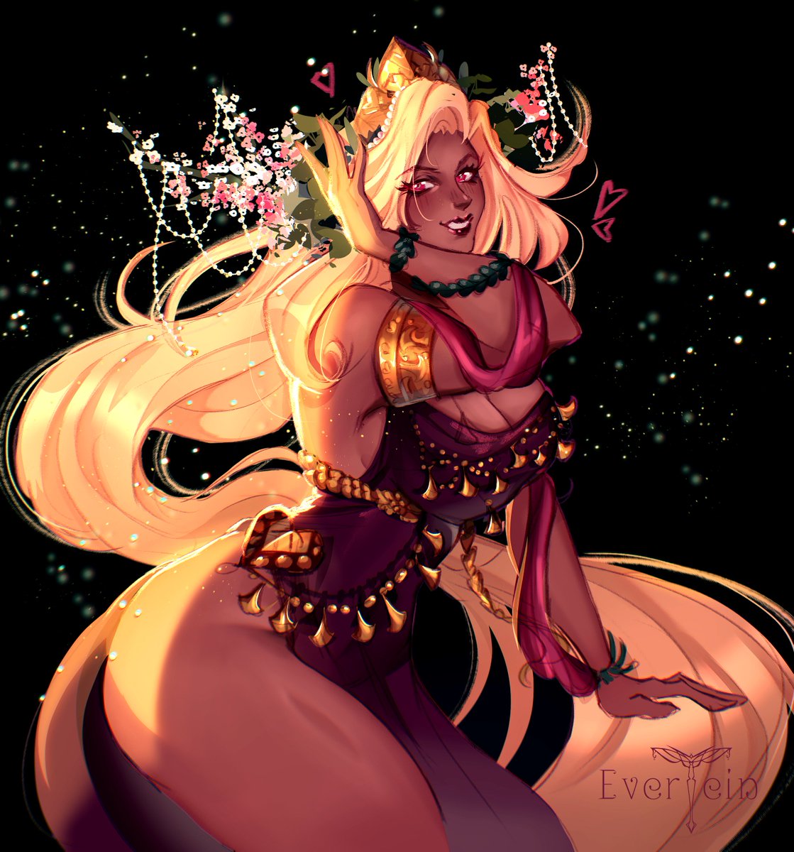 BerniVulcan's tweet image. En la partida que dirijo ambientada en la Antigua Grecia se han encontrado con la diosa Afrodita (arte de la maravillosa @EverteinC ). Es una diosa muy maja y muy buena y no da naaada de miedo.

Its all fine, I´m sure!