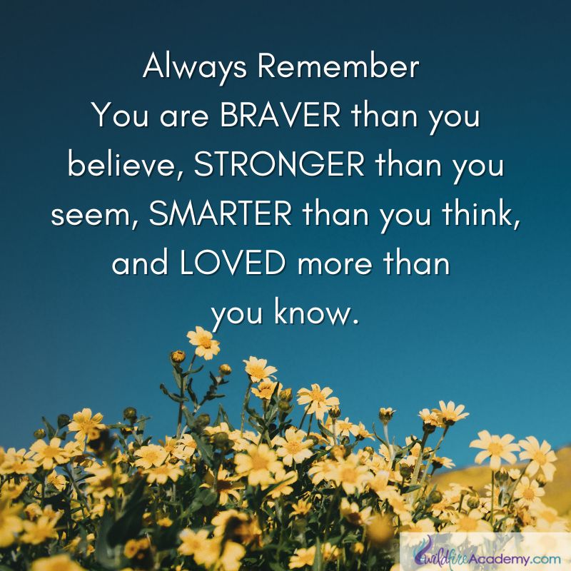 ►Always Remember You are BRAVER than you believe, STRONGER than you seem, SMARTER than you think, and LOVED more than you know. #EBCouncil #Quote #Share #RT