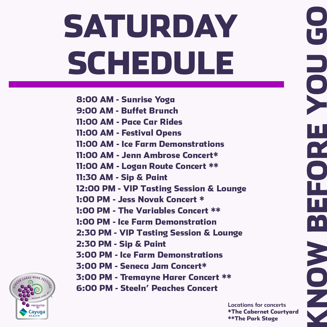 FLWineFest's tweet photo. Day ✌️ of #FLWF24 is here! 

Check out your Saturday schedule 👇 https://t.co/PtYHxW6YWr