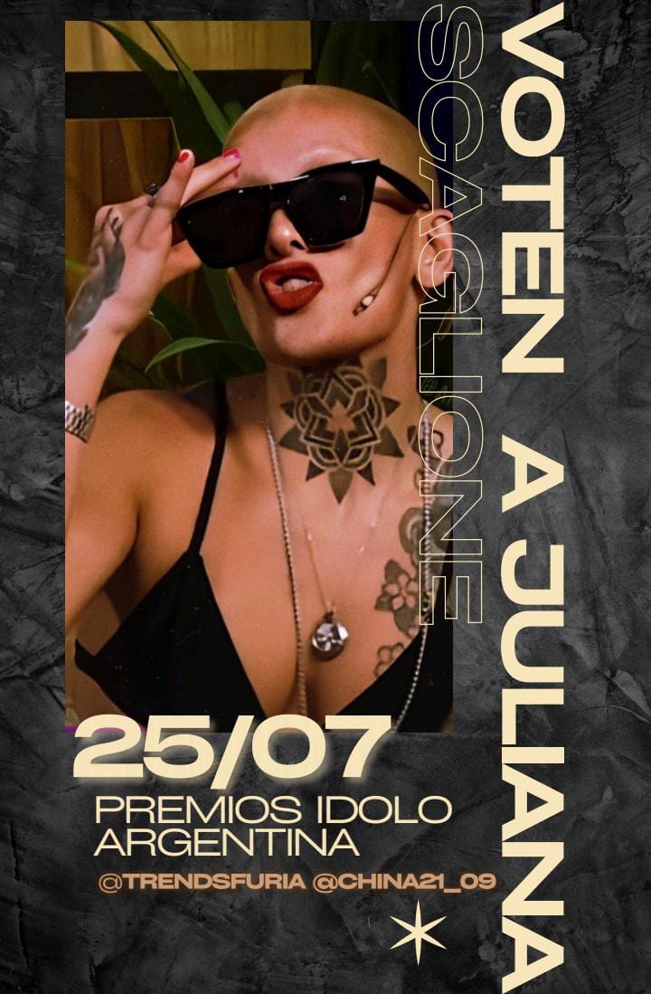 HOLA CARIÑOS COMO YA SABEN SE ABRIERON LAS NOMINACIONES PARA LOS PREMIOS IDOLO ARGENTINA OBVIAMENTE TIENE QUE ESTAR JULIANA NOMINADA ASI QUE VAMOS A PONERNOS LAS PILAS Y ESTA NOCHE A LAS 20 HAGAMOS UNA NOMINACION MASIVA 💪🏻 
EN BREVE LES DEJAREMOS TODOS LOS PASOS 🙌🏻

DEN RT