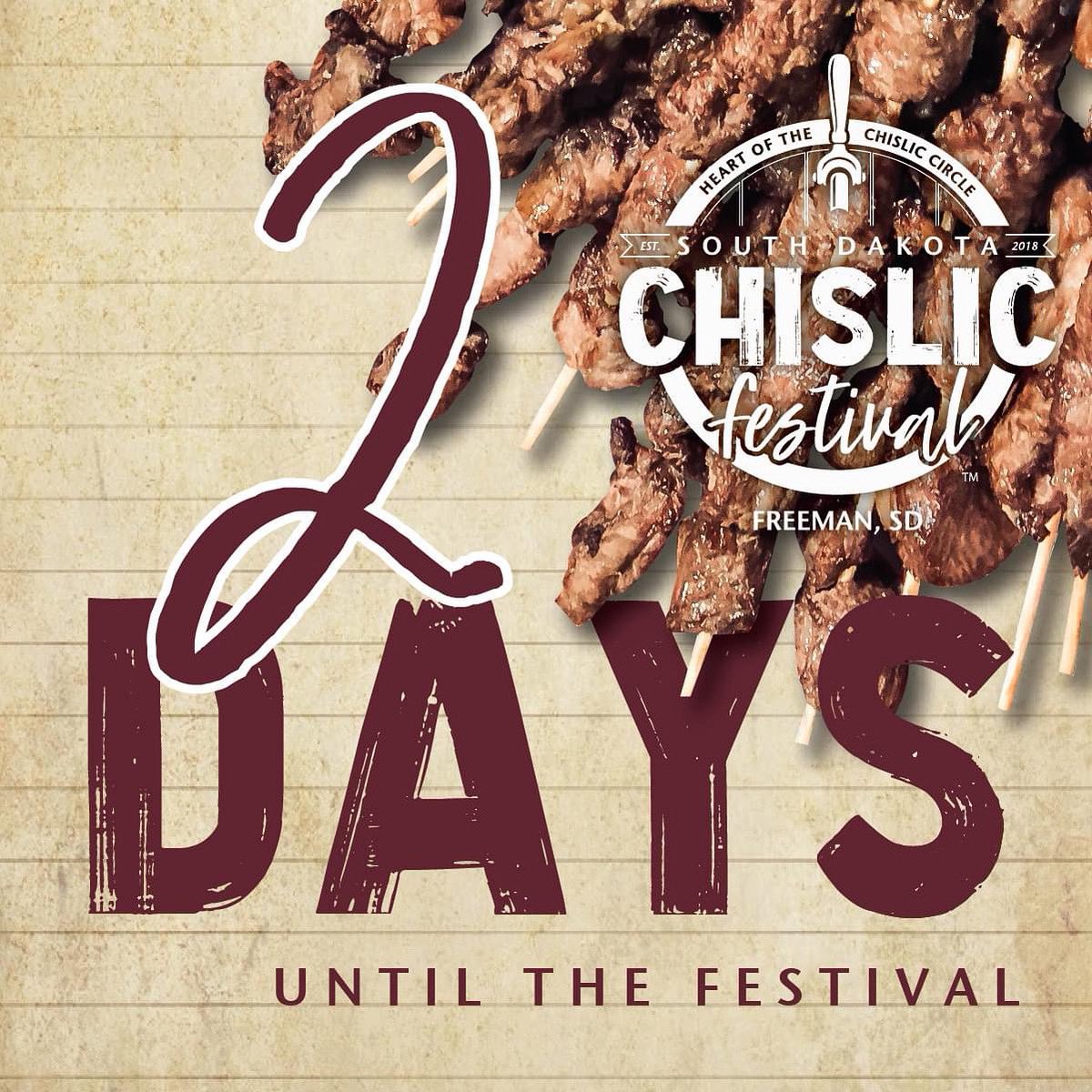 Two more days  -- Freeman is working hard to welome our chislic visitors.  A parking and festival grounds map can be found on our website to help you get a head start on your festival visit.  sdchislicfestival.com/maps #SDChislicFestival #FreemanSD #HifromSD #Chislic