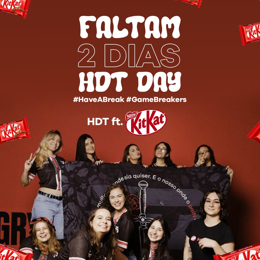 PNGHerdeiras's tweet photo. 🚨 ADMs PASSANDO PARA AVISAR QUE:::::
faltam só DOIS dias p o HDT Day ft @KitKatBrasil 🤪
sábado é dia de juntar as herdeiras e torcer como nunca no stage!!!
meio q vcs n tao preparadas....
#HaveABreak #GameBreakers https://t.co/PhUtWKW6gJ