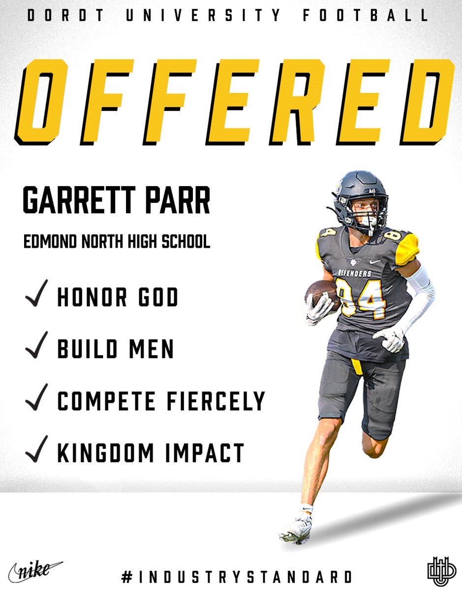 I’m honored to say after a great camp with <a href="/Coach_Roelofs/">Coach Taylor Roelofs</a> and <a href="/CoachTeiger/">Coach Luke Munsterteiger</a> I have received an offer from Dordt University in Iowa! Dordt would be an amazing opportunity to grow as a person and a player!

<a href="/Coach_Boogaard/">John Boogaard ☠️</a> 
<a href="/CarterWhitson/">Coach Carter Whitson</a>