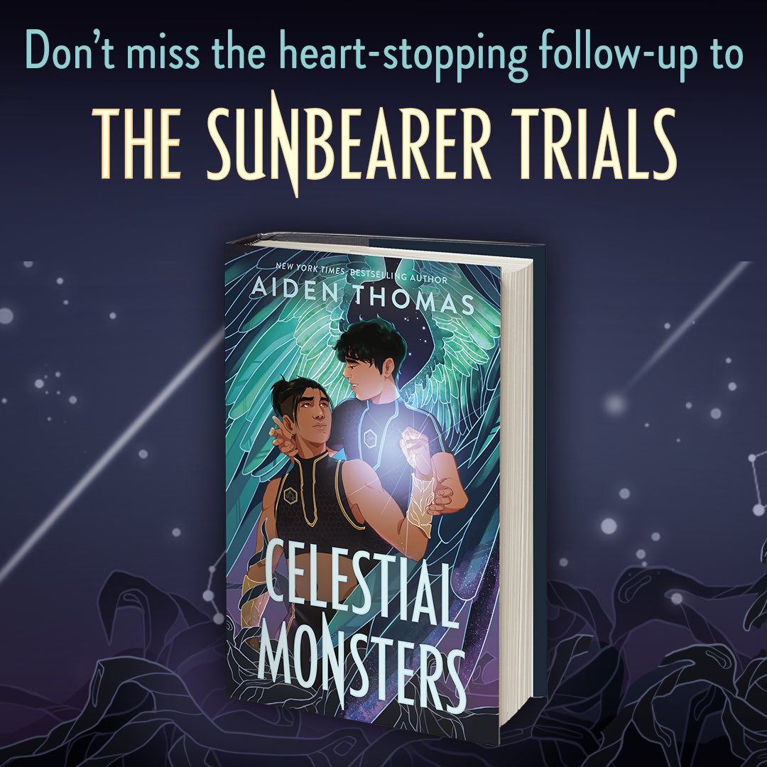 Aiden Thomas 🇵🇸 (@aidenschmaiden) on Twitter photo CELESTIAL MONSTERS, the follow-up to THE SUNBEARER TRIALS, comes out on 9/3 and I can hardly believe it?!?!??
keep an eye on my page and <a href="/FierceReads/">Fierce Reads</a> for book two teasers coming soon (THEY’RE GONNA BE BIG) 🧵 1/4 CELESTIAL MONSTERS, the follow-up to THE SUNBEARER TRIALS, comes out on 9/3 and I can hardly believe it?!?!??
keep an eye on my page and <a href="/FierceReads/">Fierce Reads</a> for book two teasers coming soon (THEY’RE GONNA BE BIG) 🧵 1/4