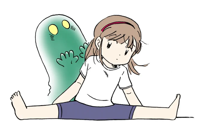 柔軟体操アシストオバケ

#幽霊の日 