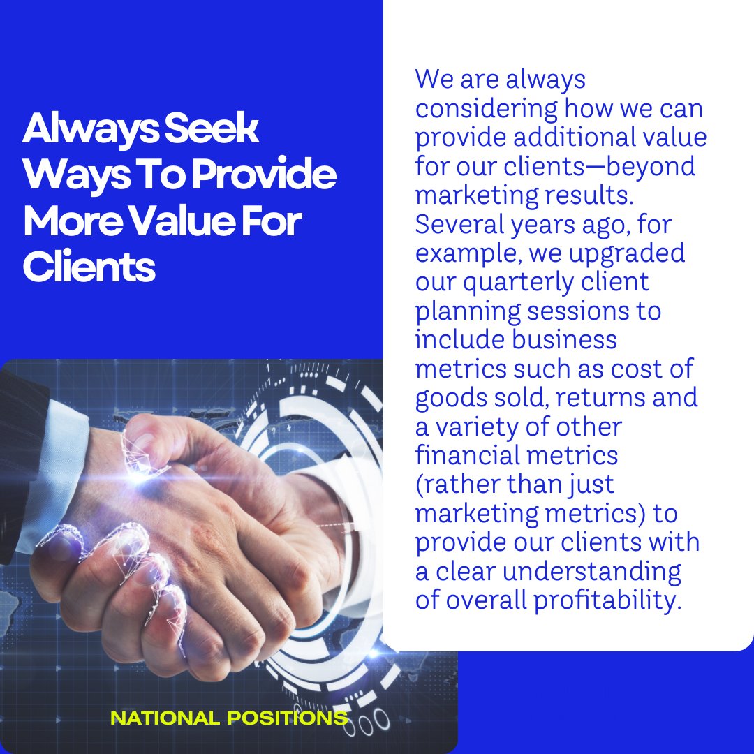 Natl_Positions's tweet image. Tired of stale agency-client relationships? Bernard May, CEO of National Positions, shares proven strategies to keep things fresh and exciting! Boost results and client satisfaction.

#LinkedInNetworking #LinkedInBusinesses #LABusinesses #LAMarketing #MarketingTools